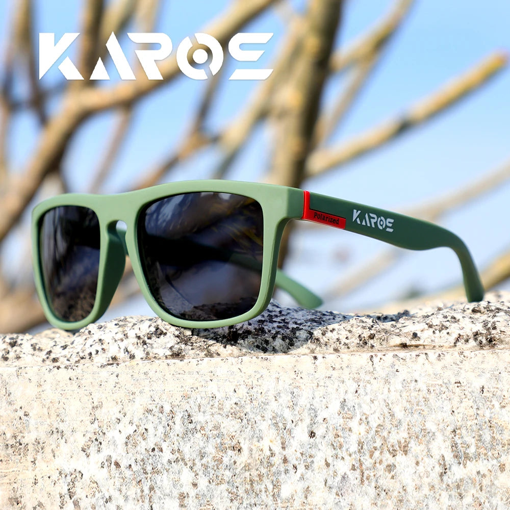KAROS YZ2024 Polarized Square Sunglasses – UV400 Unisex, Outdoor Sport