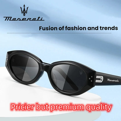 Maserati UV400 Polarized Sunglasses – Square Alloy Frame, Anti-Reflective TAC Lenses