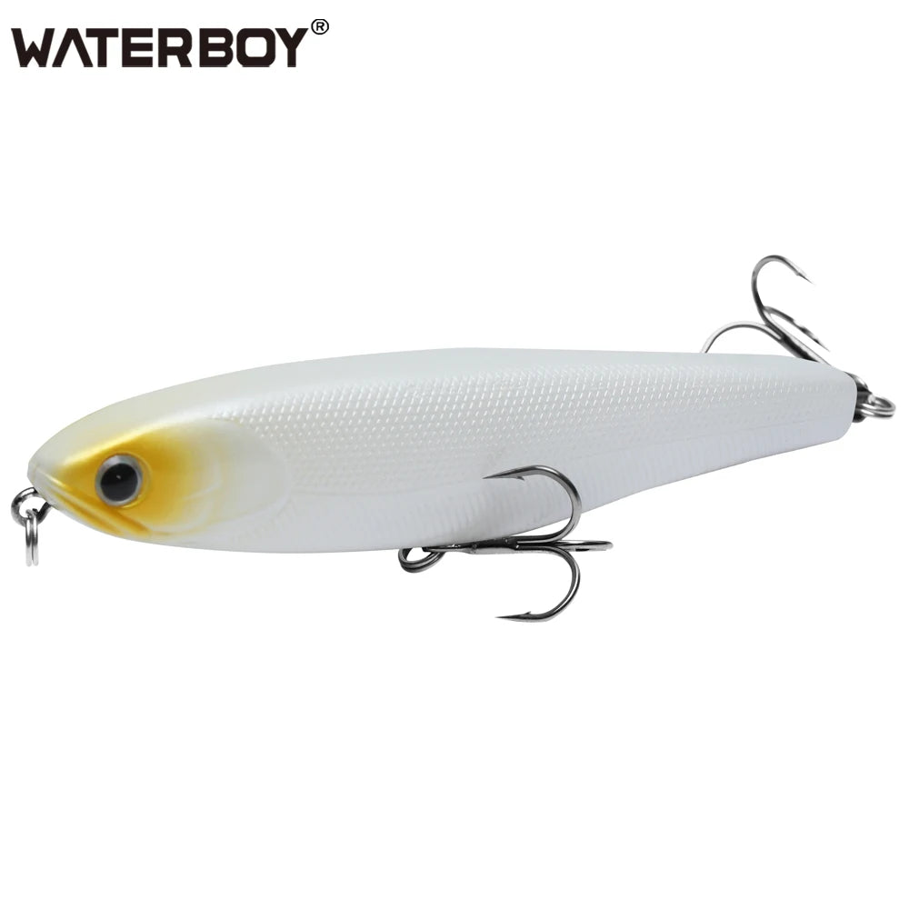 WATERBOY Pencil Stickbait – Walk-the-Dog Topwater Lure, 8.5cm / 9.5cm / 12.8cm, 32 Colors