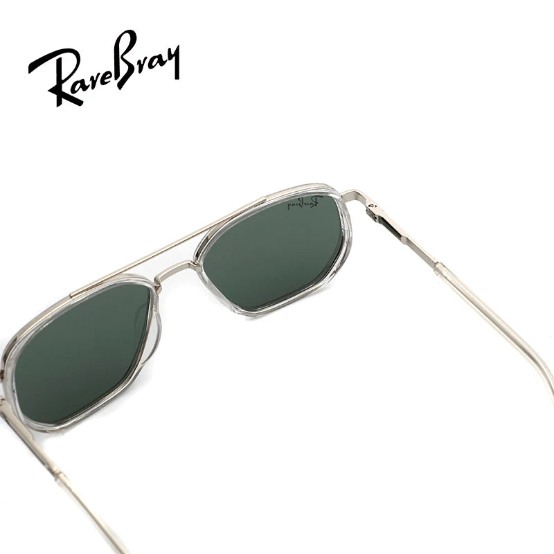 Goggle-Style Polarized Sunglasses – Unisex Alloy Frame UV400 for Driving &amp; Casual Wear
