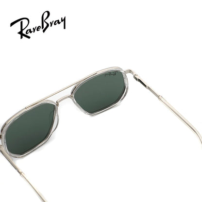 Goggle-Style Polarized Sunglasses – Unisex Alloy Frame UV400 for Driving &amp; Casual Wear
