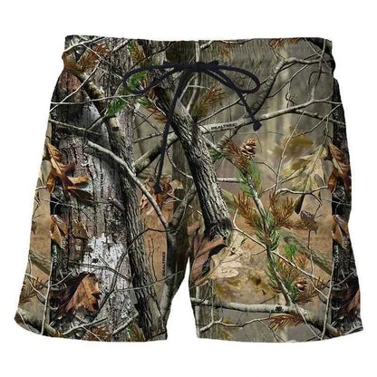 Camouflage Leaf 3D Print Sport Quick-dry Breathable Men Women Pant Outdoor Street Casual Fashion Loose Run Fitness Shorts Summer