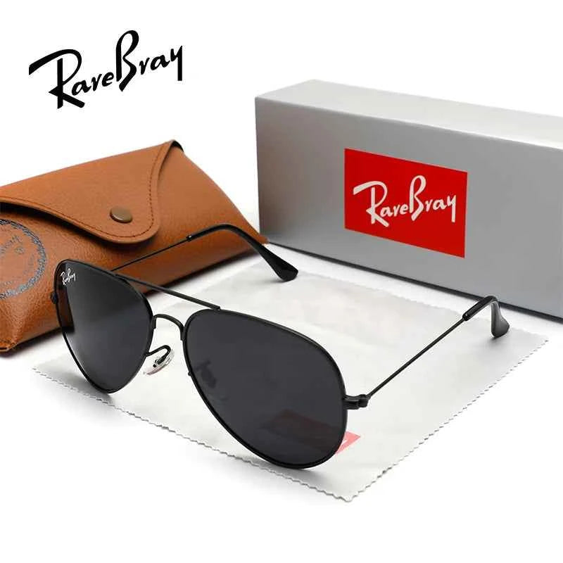 RareBray Brand Original Unisex Pilot Sunglasses Retrio Trendy UV400 Polarized Driving Travel Women/Men Anti-glare Eyeglasses