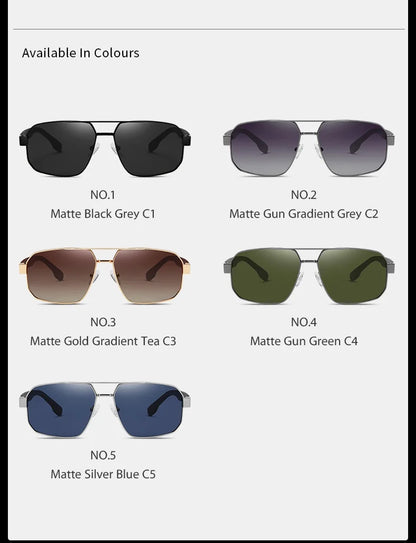 KANASTAL S15107 Polarized Goggle Sunglasses – Metal Frame, UV400, Unisex