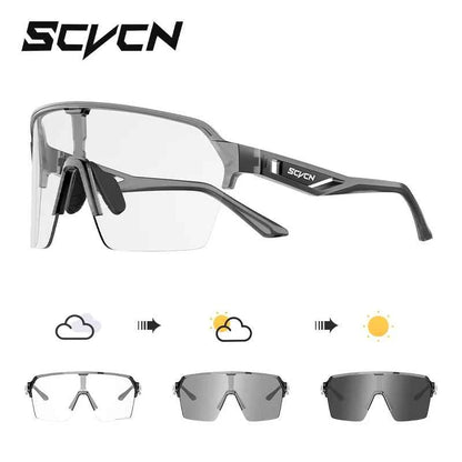 SCVCN Photochromic Cycling Sunglasses Glasses Bike Mountain Bicycle Hiking Golf UV400 Sports Glasses for Men Women Baseball 2026