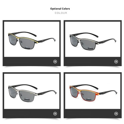 Audi Polarized Sunglasses – Men’s UV400 TAC Lens Anti-Glare Rectangle Frame for Driving, Cycling &amp; Travel