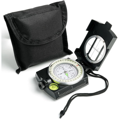 Metal Tactical Sighting Compass – Luminous, Waterproof &amp; Shockproof for Hiking, Hunting &amp; Survival