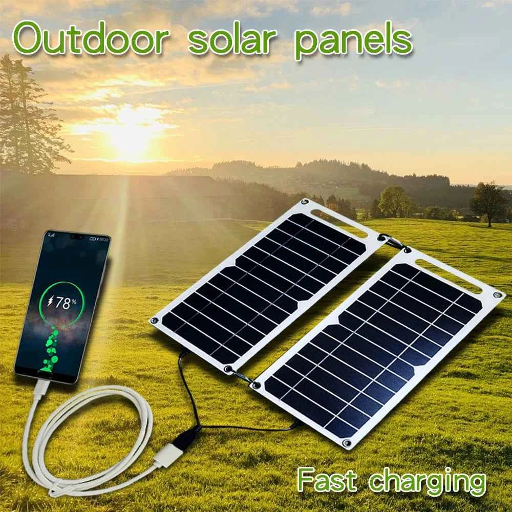 Portable Solar Panel Charger – 5V USB | Camping, Hiking & Outdoor Phone Charging