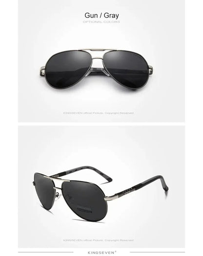 KINGSEVEN Classic Pilot Polarized Sunglasses – UV400 for Men &amp; Women