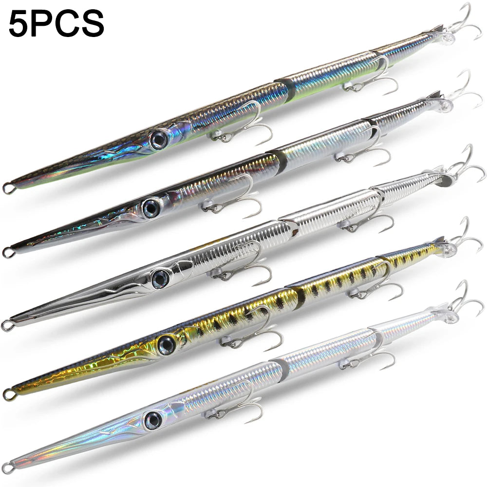 GOBAIT Jointed Pencil Bait – Multi-Joint Sinking Lure for Bass, Pike &amp; Predatory Fish (150mm / 255mm)