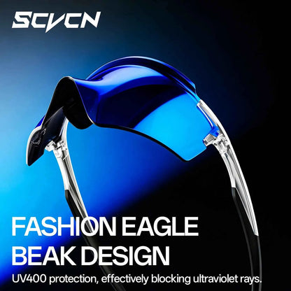 SCVCN New Eagle Beak Fashion Sunglasses Outdoor Cycling Climbing Glasses UV400 for Men Road Bike Women Sports Hiking Eyewear