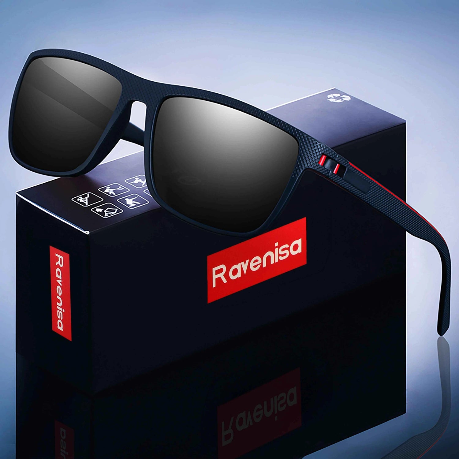 Fashion High Quality Brand New Polarized UV400 Sunglasses Men Women‘s Square Matte Frame Glasses