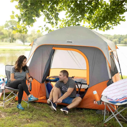 Tent for Family Camping | 4 Person &amp; 6 Person Portable Camp Tent with Carry Bag for Outdoor Car Camping | Included Gear Loft