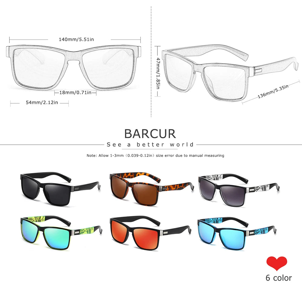 Polarized Sport Sunglasses for Men – UV400 Cycling, Driving &amp; Outdoor Eyewear