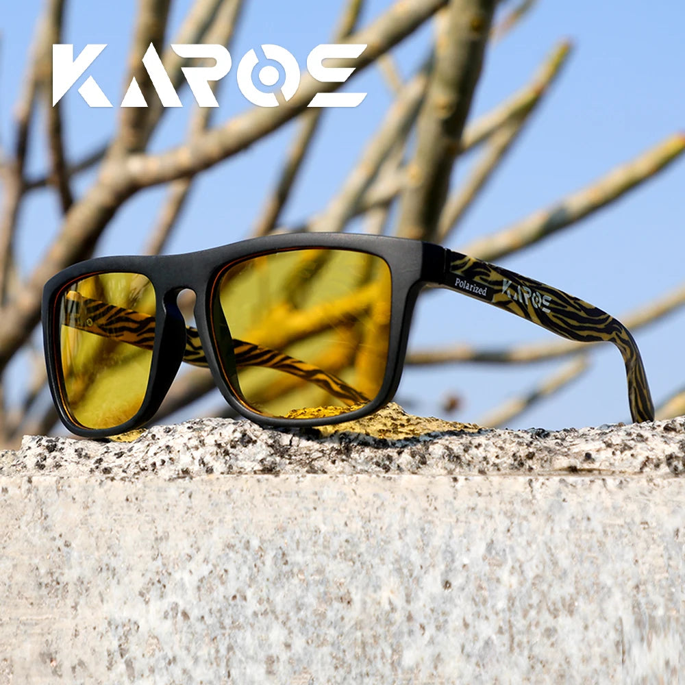 KAROS YZ2024 Polarized Square Sunglasses – UV400 Unisex, Outdoor Sport
