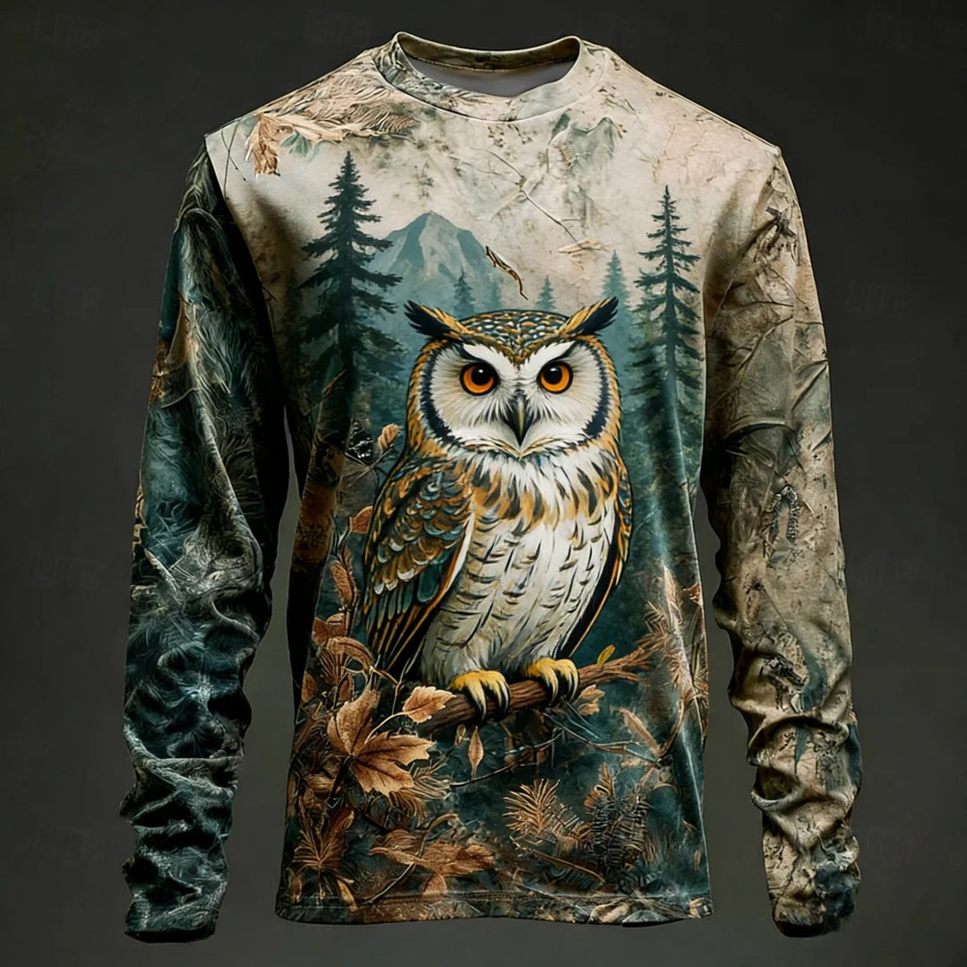 Men’s Camo Deer Print Long Sleeve Shirt | Nature Nest Supply