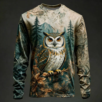 Men’s Camo Deer Print Long Sleeve Shirt | Nature Nest Supply
