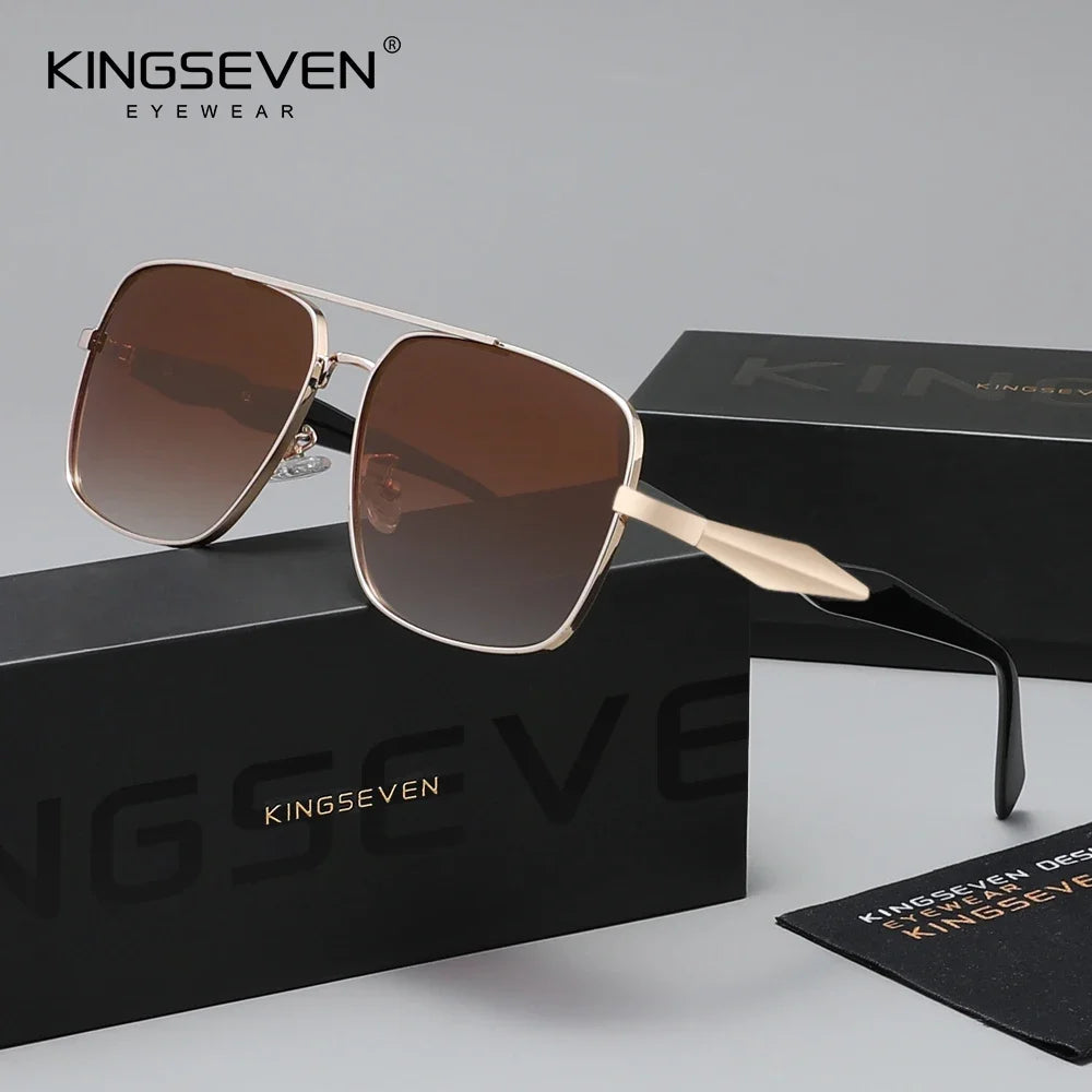 KINGSEVEN Polarized Sunglasses – UV400 Rectangle Frame for Men &amp; Women