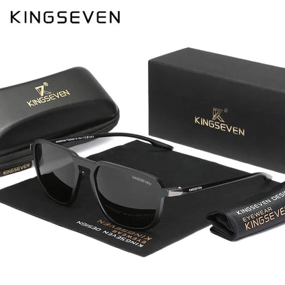 KINGSEVEN Polarized Driving Sunglasses – UV400 TR-90 Rectangle Frame, Unisex