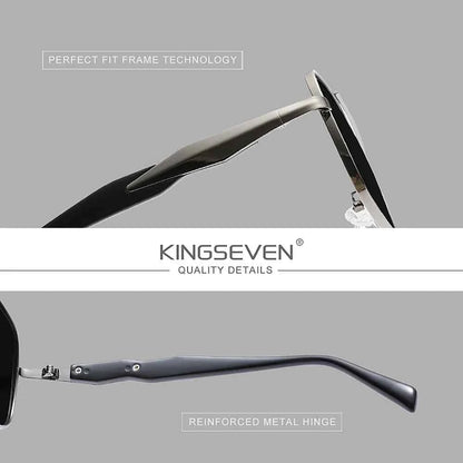 KINGSEVEN Polarized Sunglasses – UV400 Rectangle Frame for Men &amp; Women
