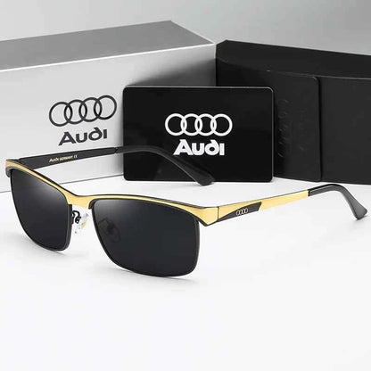 Audi Sunglasses Polarized UV400 Driving Sunglasses for Men/Women Square Frame Glasses Wholesale Gift for Auto Enthusiasts 5571