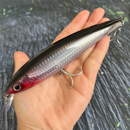 140mm 41g Big Floating Minnow Fishing Lures Laser Artificial Bait Saltwater Long Casting Trolling Wobblers UV Jerkbait Equipment