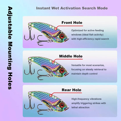 1PCS 3.5g/5g/7g/10g/15g VIB Fishing Lure Rattlesnake Iron Jig – Ultimate Long-Cast Hard Lure for Predatory Fish