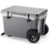 52-Quart Ultra-Light Wheeled Hard Cooler – Insulated Ice Chest with All-Terrain Wheels for Camping, Fishing & Beach