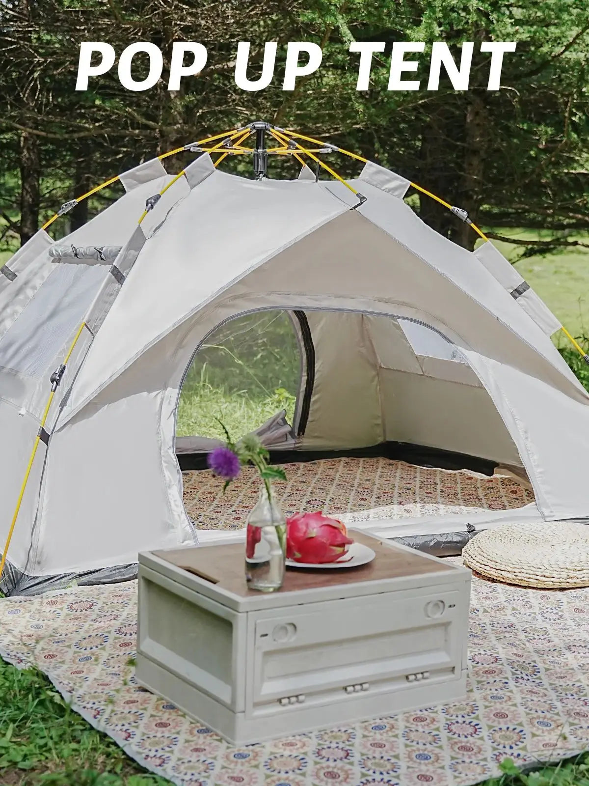2-Person Pop-Up Camping Tent | 3-Second Setup | Waterproof &amp; All-Weather
