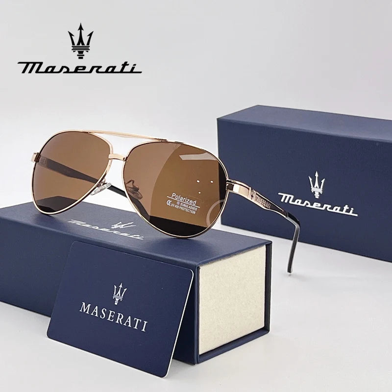 Premium Pilot-Style Polarized Driving Sunglasses – UV400 Mirror Lenses Anti-Reflective Alloy Frame Unisex Outdoor Eyewear (Model 81808)