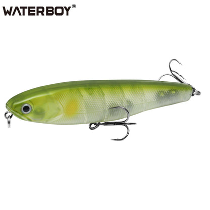 WATERBOY Pencil Stickbait – Walk-the-Dog Topwater Lure, 8.5cm / 9.5cm / 12.8cm, 32 Colors