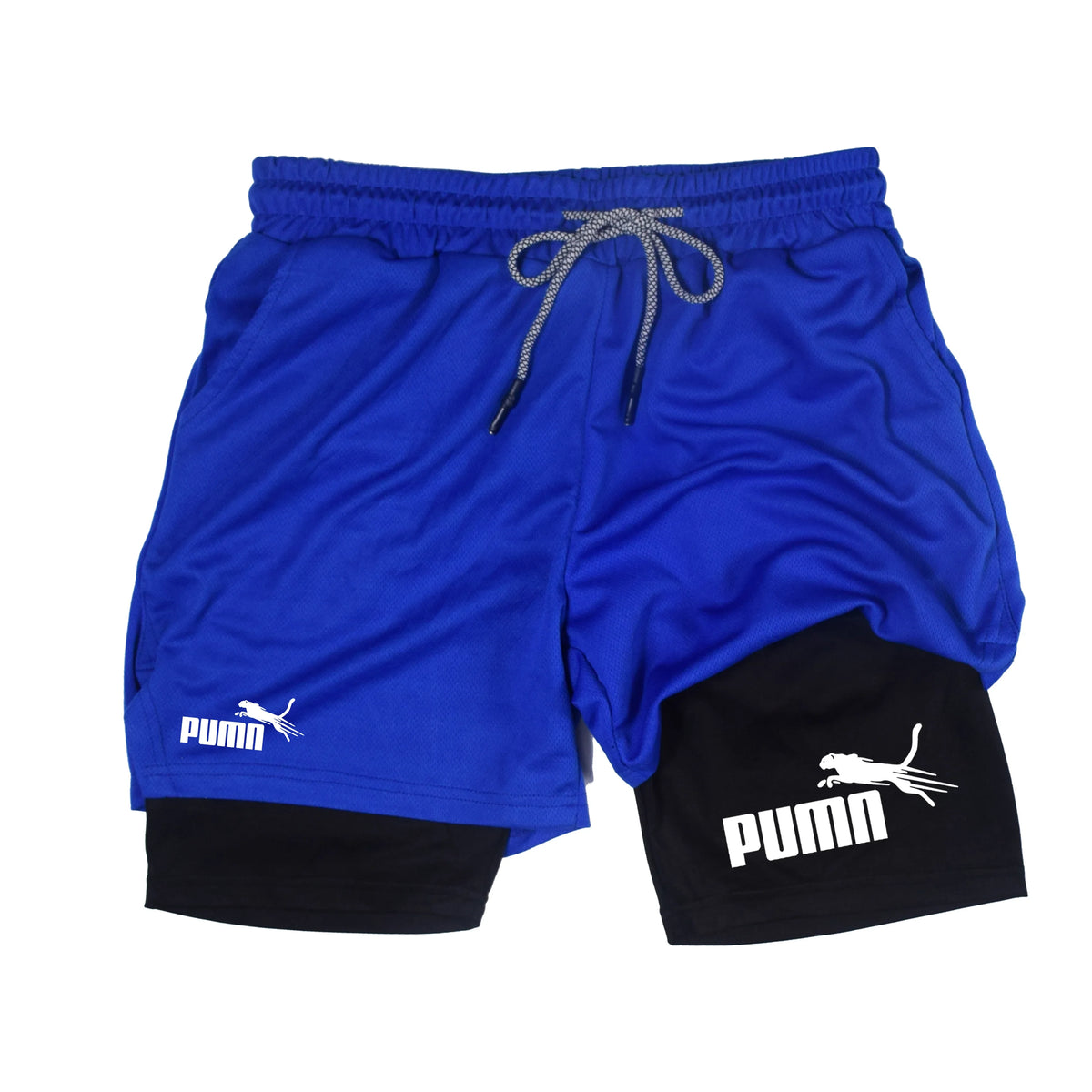 Summer Breathable Two-in-one Double-layer Shorts Men&