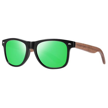 BARCUR Black Walnut Wood Polarized Sunglasses – UV400 Protection
