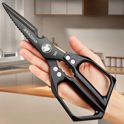 High Quality Multifunctional Kitchen Scissors Chicken Bone Scissors Fish Scale Scraper Bottle Opener Walnut Clip Kitchen Knife