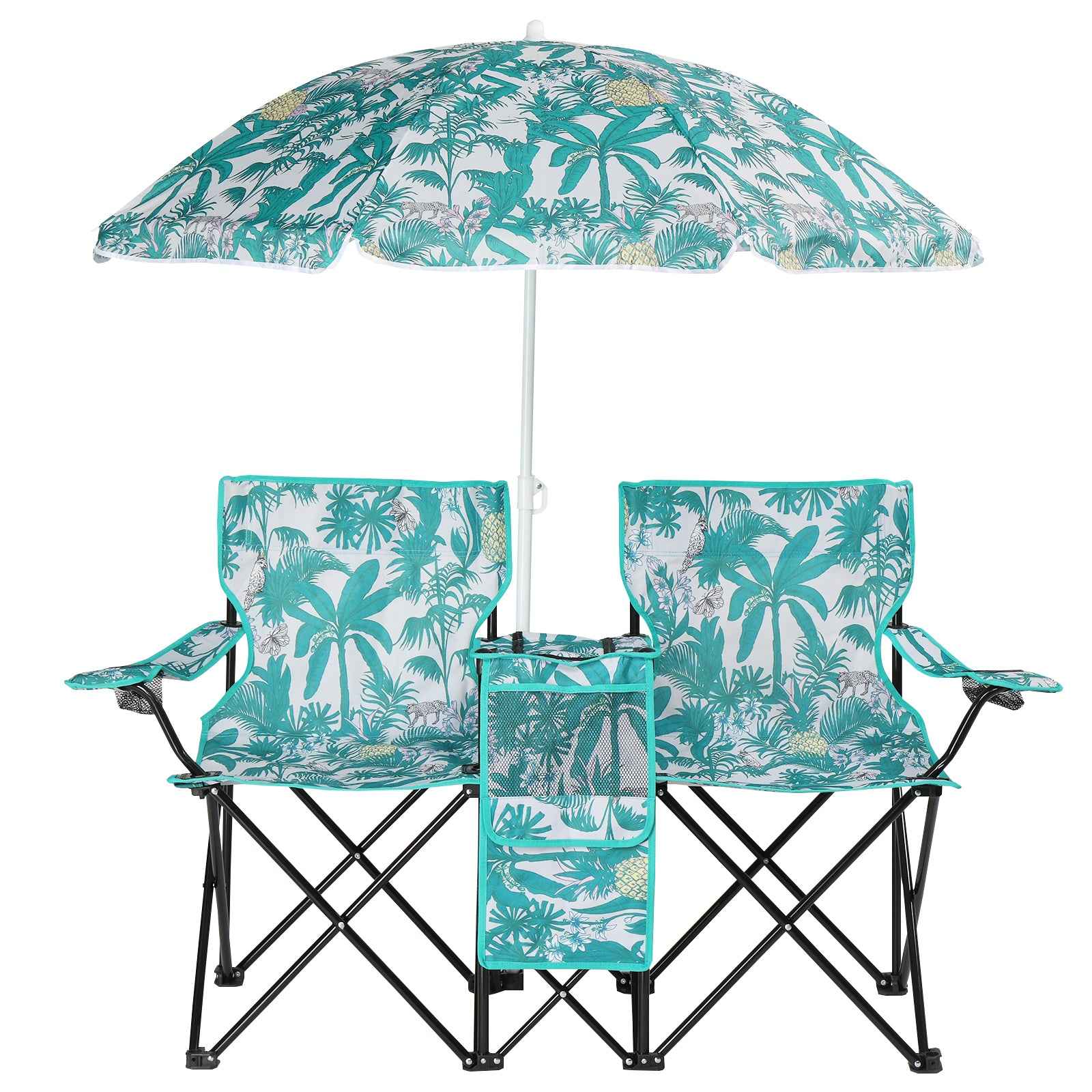 59x19.6x31in Pineapple Pattern Fishing Chair