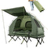Foldable Outdoor Camping Tent Cot With Air Mattress And Sleeping Bag For Camping, Hiking, Fishing And Other Outdoor Activities