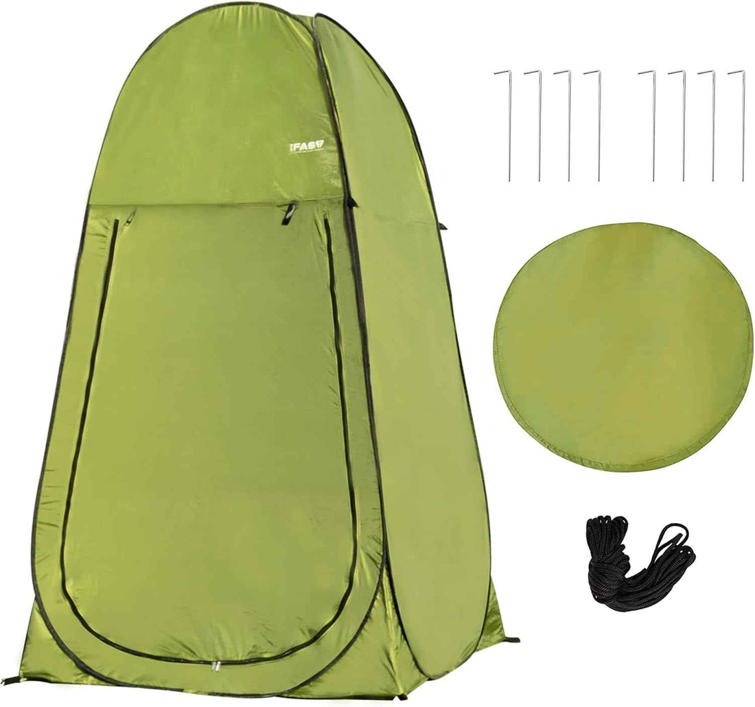 Camping Shower Tent 7FT Instant Up Privacy Tents, Portable Toilet Tent Outdoor Dressing Room, Foldable Camp Sun Shelter For Beach Fishing