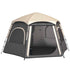 Instant  Up Camping Tent, 2,3,4 Person Easy Setup Dome Family Tent With Vestibule, Rainfly, 4 Mesh Windows & 2 Doors, Hexagonal Design, Waterproof & UV Protected, Dark Grey