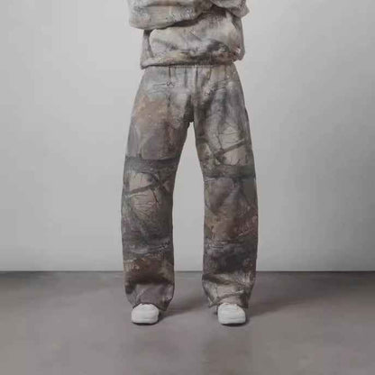 Leaves Camouflage 3D Printed Casual Pants For Men
