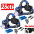 LED Headlamp Rechargeable Head Torch Zoom Headlight Lamp Super Bright Flashlight 3 Modes Work Light