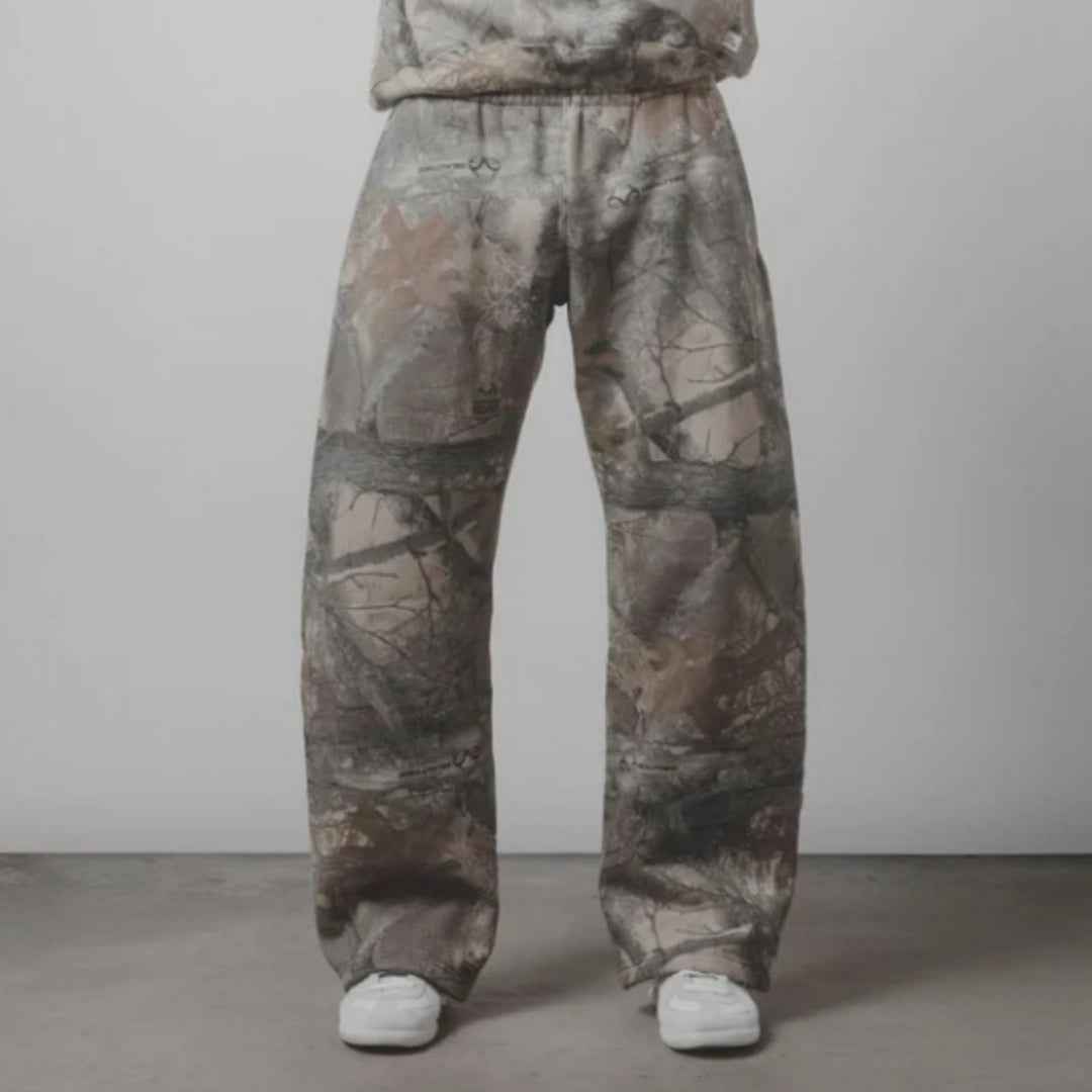 Leaves Camouflage 3D Printed Casual Pants For Men