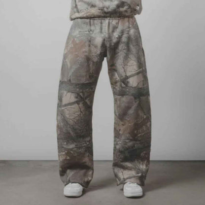 Leaves Camouflage 3D Printed Casual Pants For Men