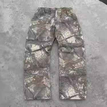Leaves Camouflage 3D Printed Casual Pants For Men