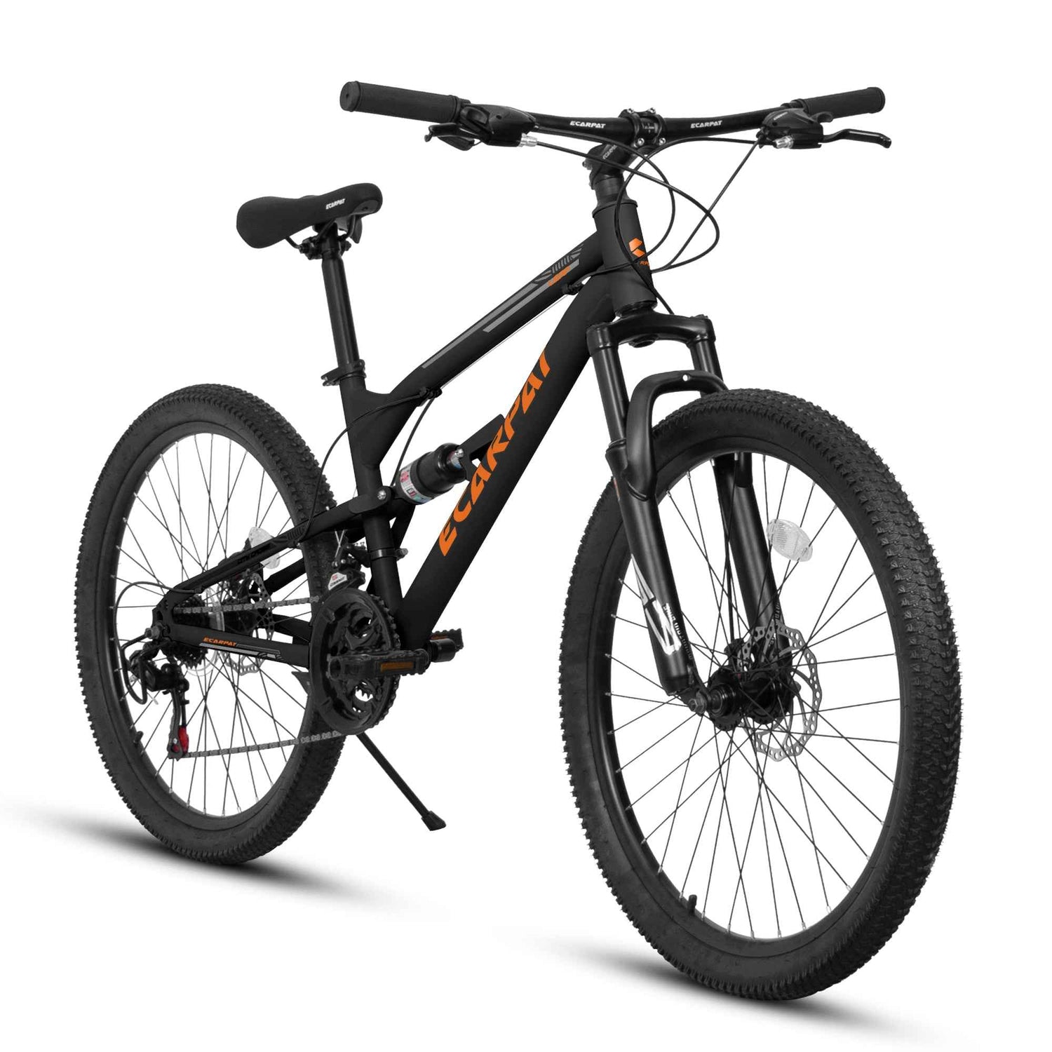 A26207 26 Inch Steel Frame Shock Fork Plus Shock Absorber 21-speed Unisex Mountain Bik