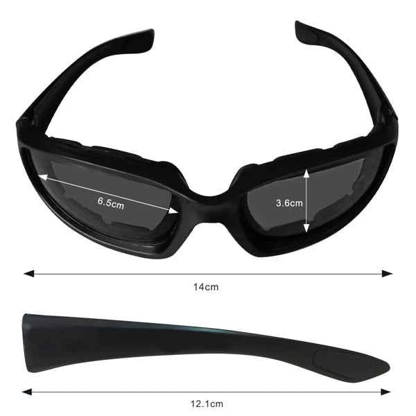 1 Pairs Motorcycle Sports Biker Riding Glasses Wind Resistant Eye Protection Sports Goggles Cycling Glasses Sunglasses Grey Color(TK/TMEU For Self-pickup)