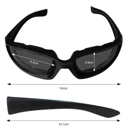 1 Pairs Motorcycle Sports Biker Riding Glasses Wind Resistant Eye Protection Sports Goggles Cycling Glasses Sunglasses Grey Color(TK/TMEU For Self-pickup)