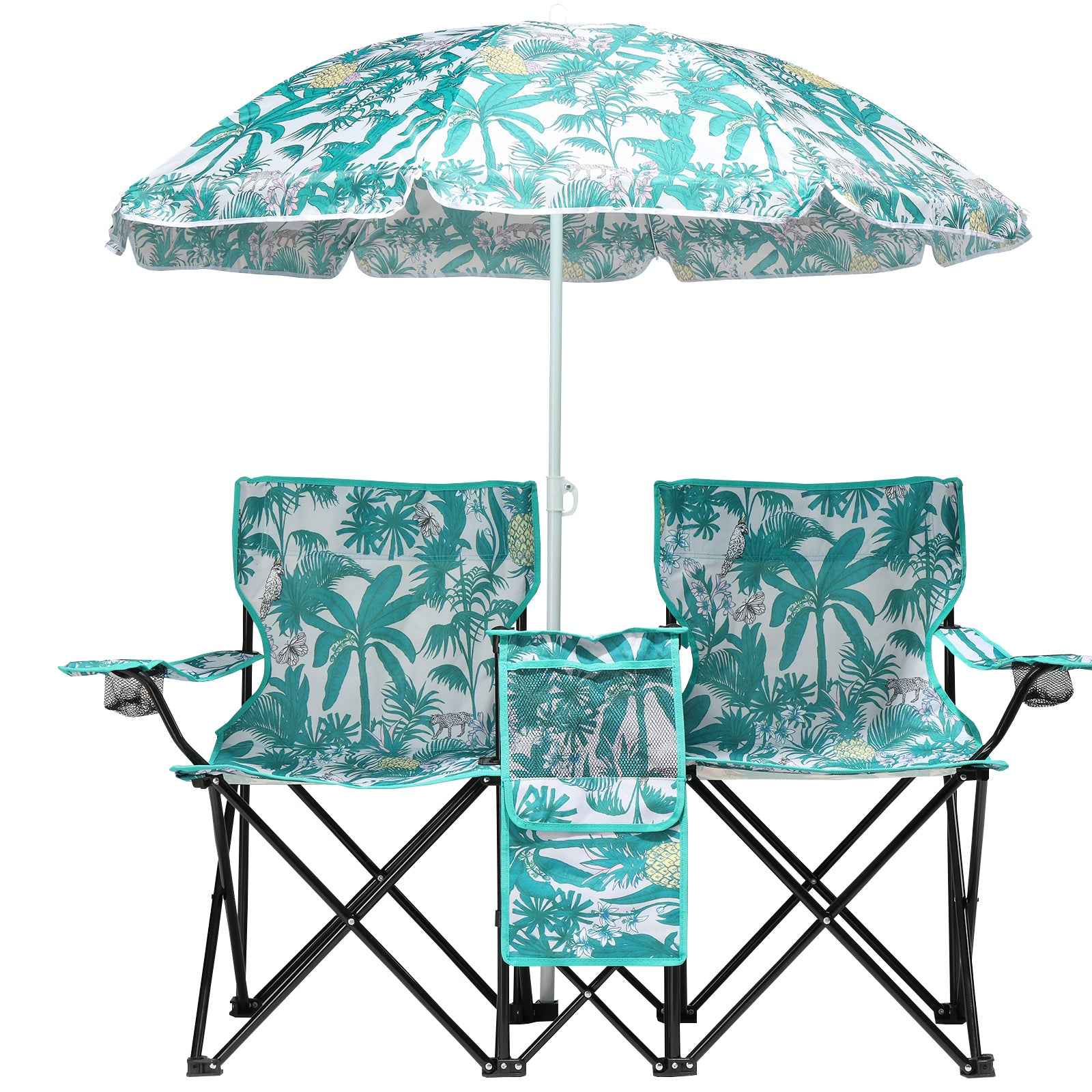 59x19.6x31in Pineapple Pattern Fishing Chair