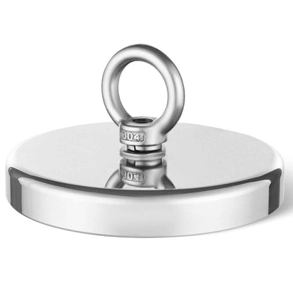 Magnet Fishing Kit, 1300 LBS/590 Kg Single-Sided Pulling Force Strong Magnet Fishing Kit, Rare Earth Neodymium Magnetic Fishing Kit Includes Grappling Hook, Heavy Duty Rope, Gloves And Eyebolt
