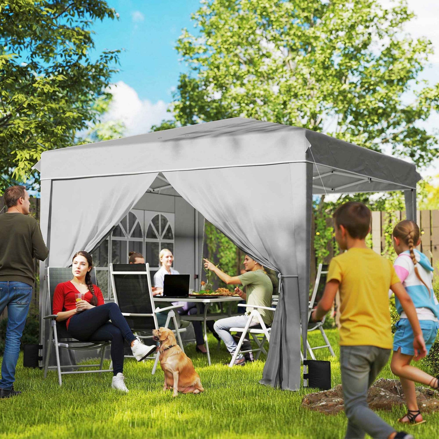Up Canopy Tent With Sidewalls
