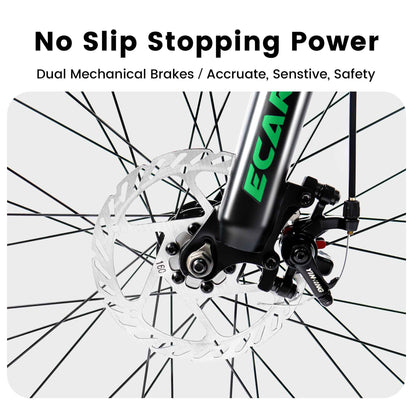 A2760 27.5 Inch Full Suspension Mountain Bike, Front And Rear Dual Shock Absorbers, Mechanical Disc Brakes, 21-Speed, Suitable For Men And Women, Ideal For Travel And Fitness Enthusiasts